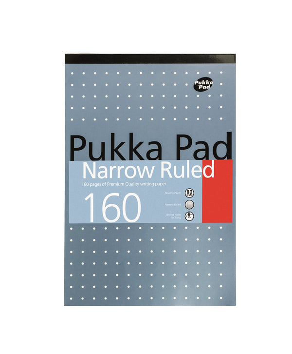Pukka Refill Pad A4 Metallic Narrow Ruled - 160 Pages